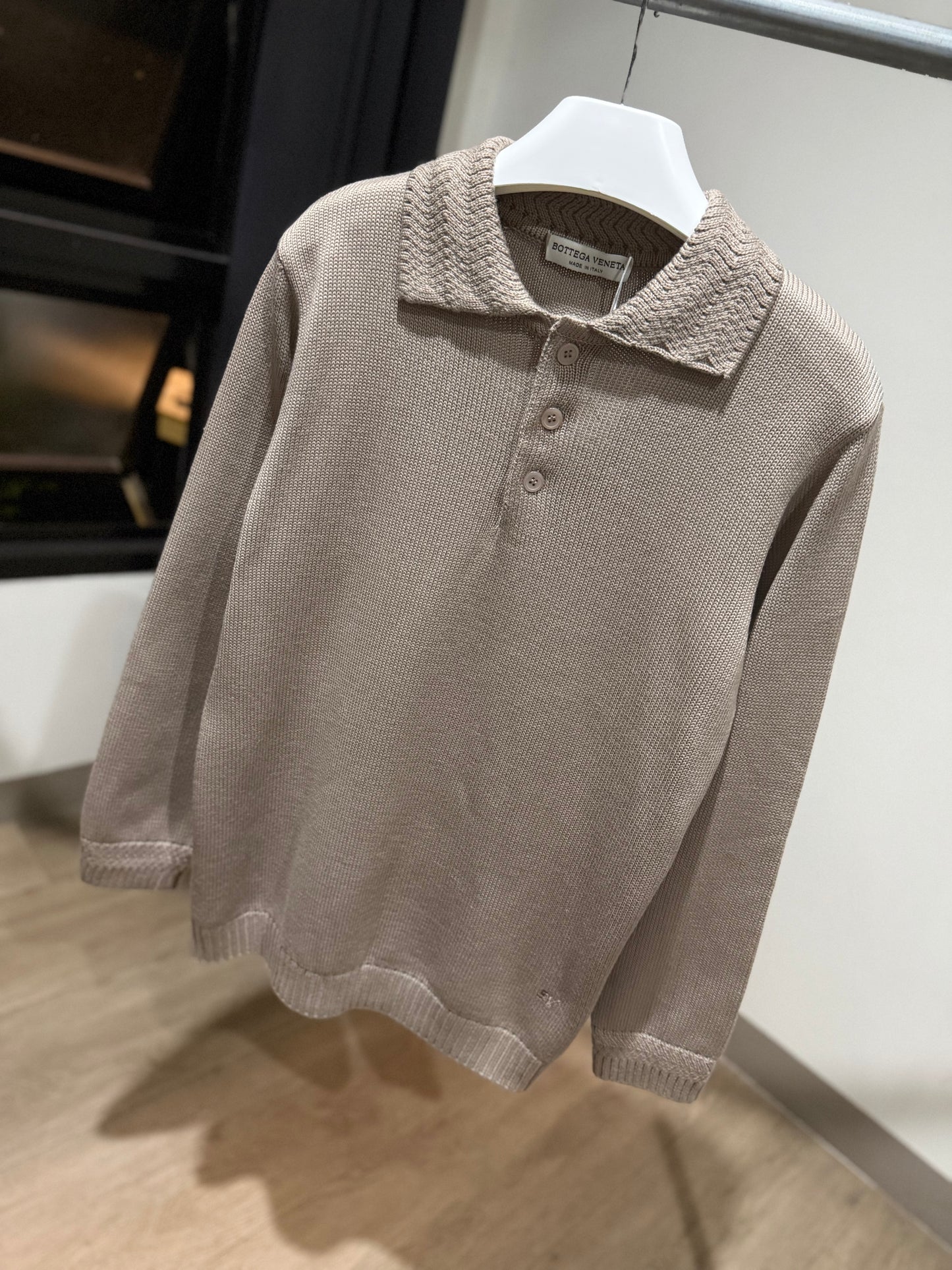 Bottega Veneta Polo Sweater (Beige)