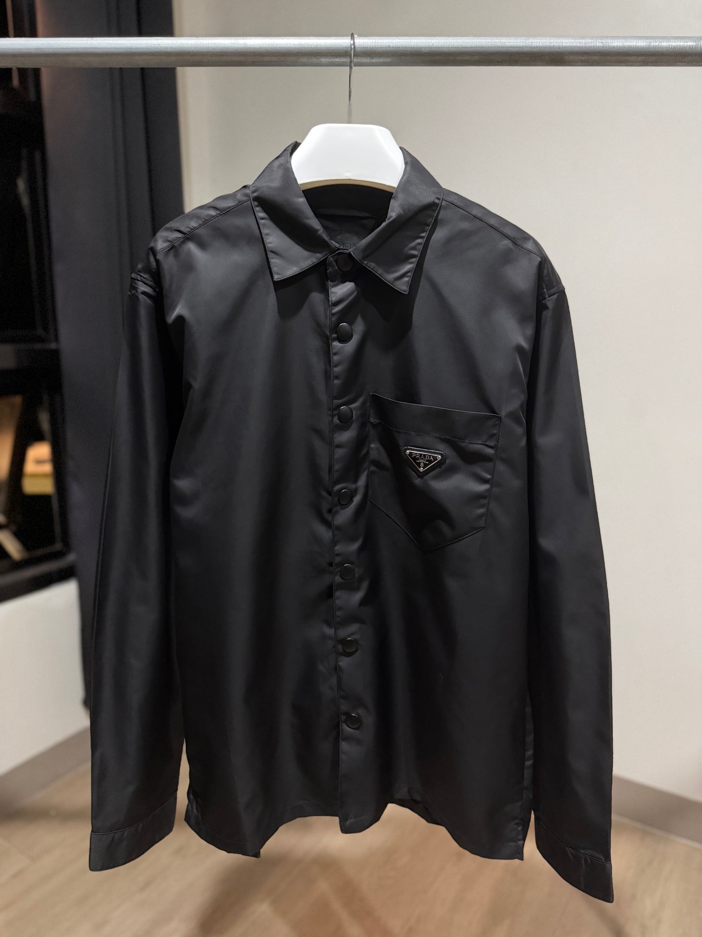 Prada Re-Nylon Plaque Shirt