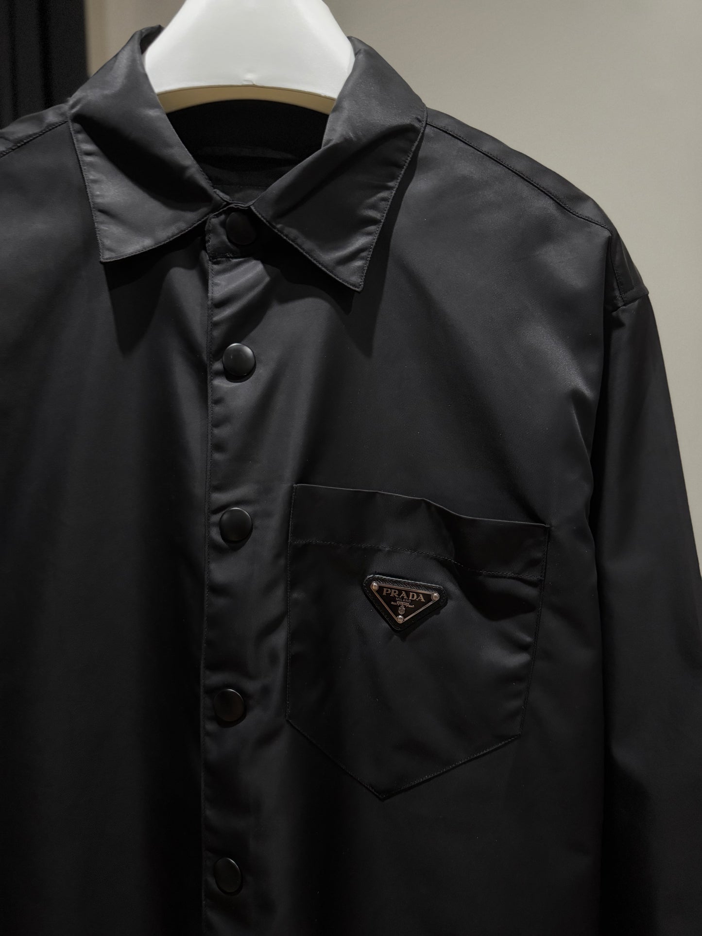 Prada Re-Nylon Plaque Shirt