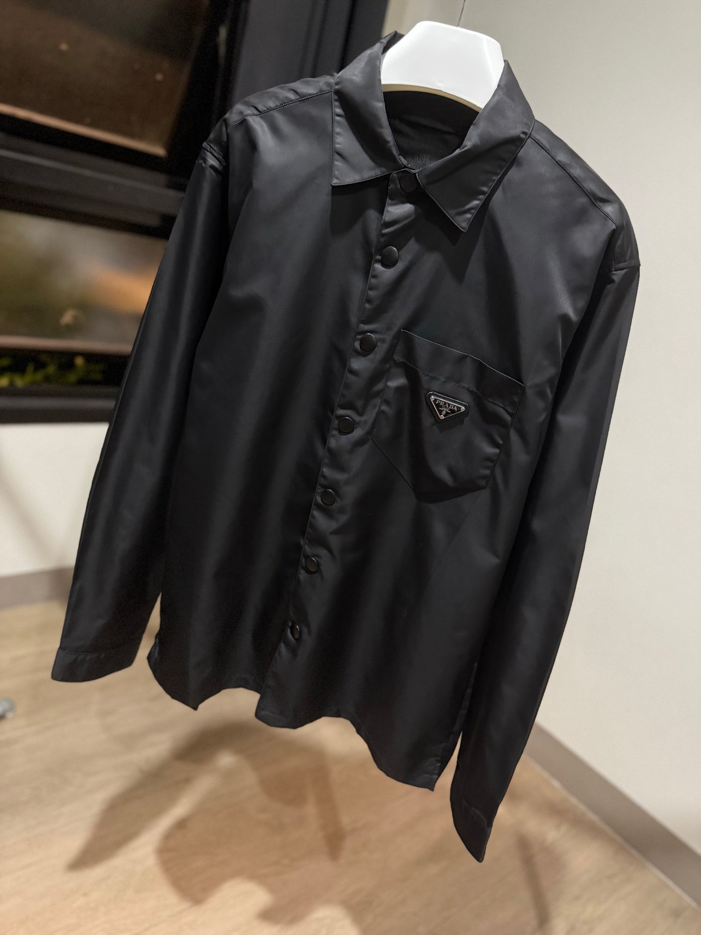 Prada Re-Nylon Plaque Shirt
