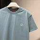 Gucci GG Embroidered Logo T-Shirt (Blue)