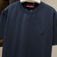 Gucci GG Embroidered Logo T-Shirt (Navy)