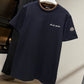 Moncler Archive Embroidered Logo T-Shirt (Navy)