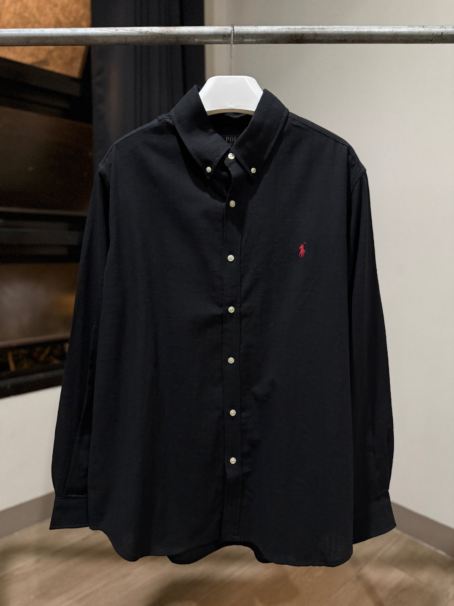 Ralph Lauren Long-sleeve Shirt (Black/Linen)