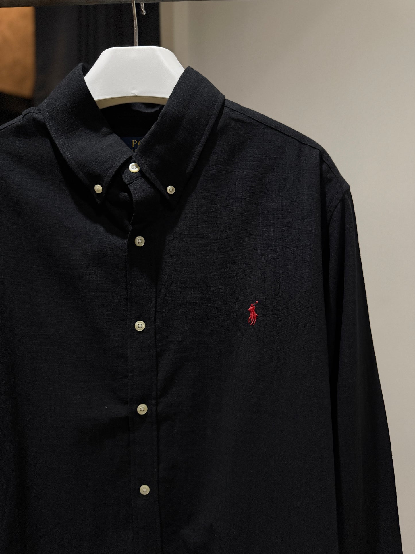 Ralph Lauren Long-sleeve Shirt (Black/Linen)