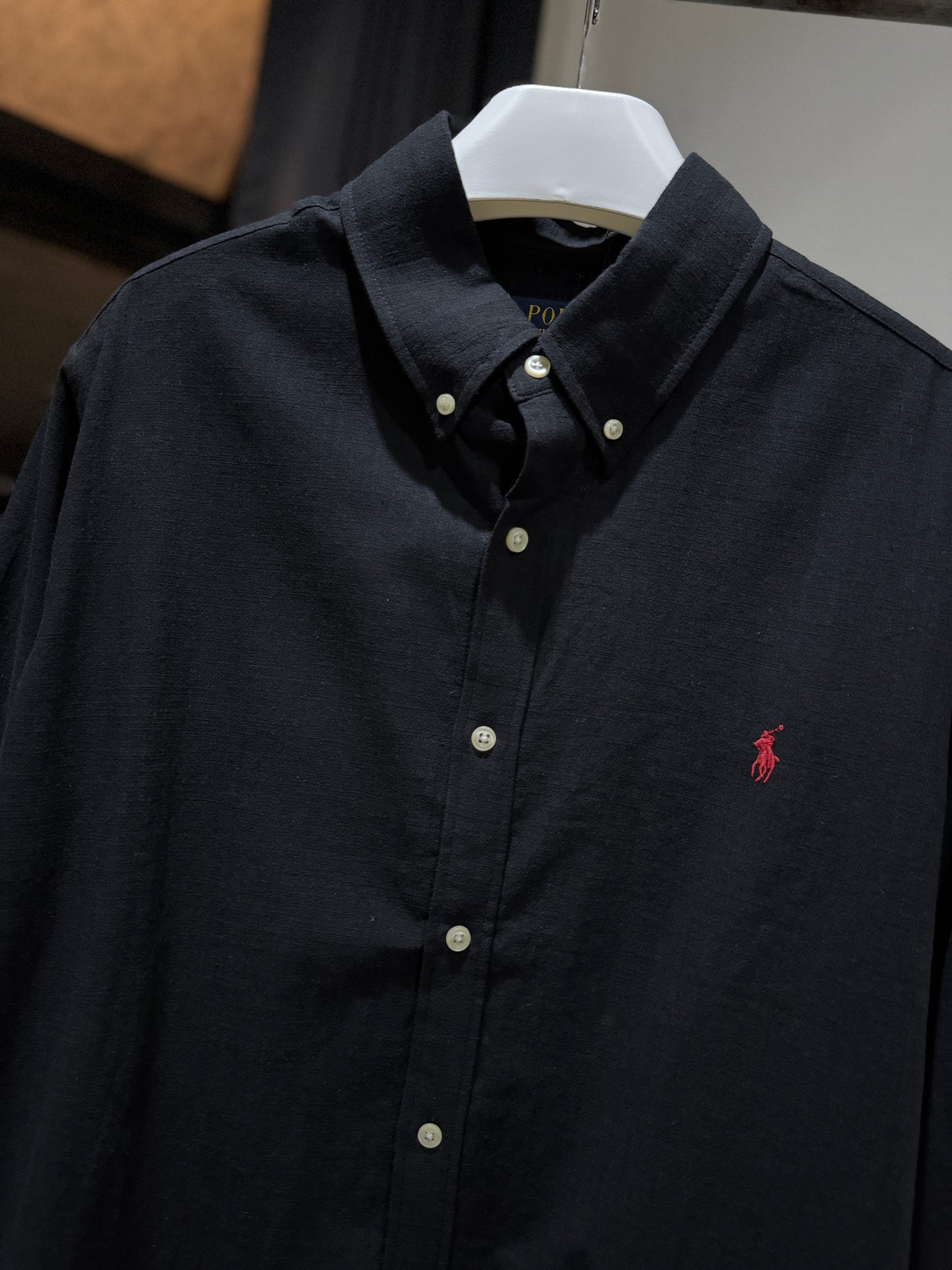 Ralph Lauren Long-sleeve Shirt (Black/Linen)