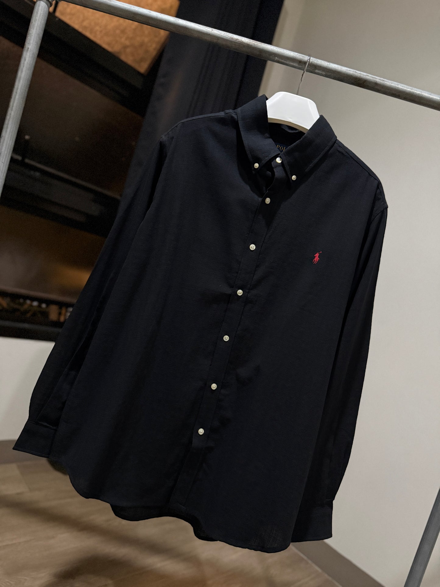 Ralph Lauren Long-sleeve Shirt (Black/Linen)