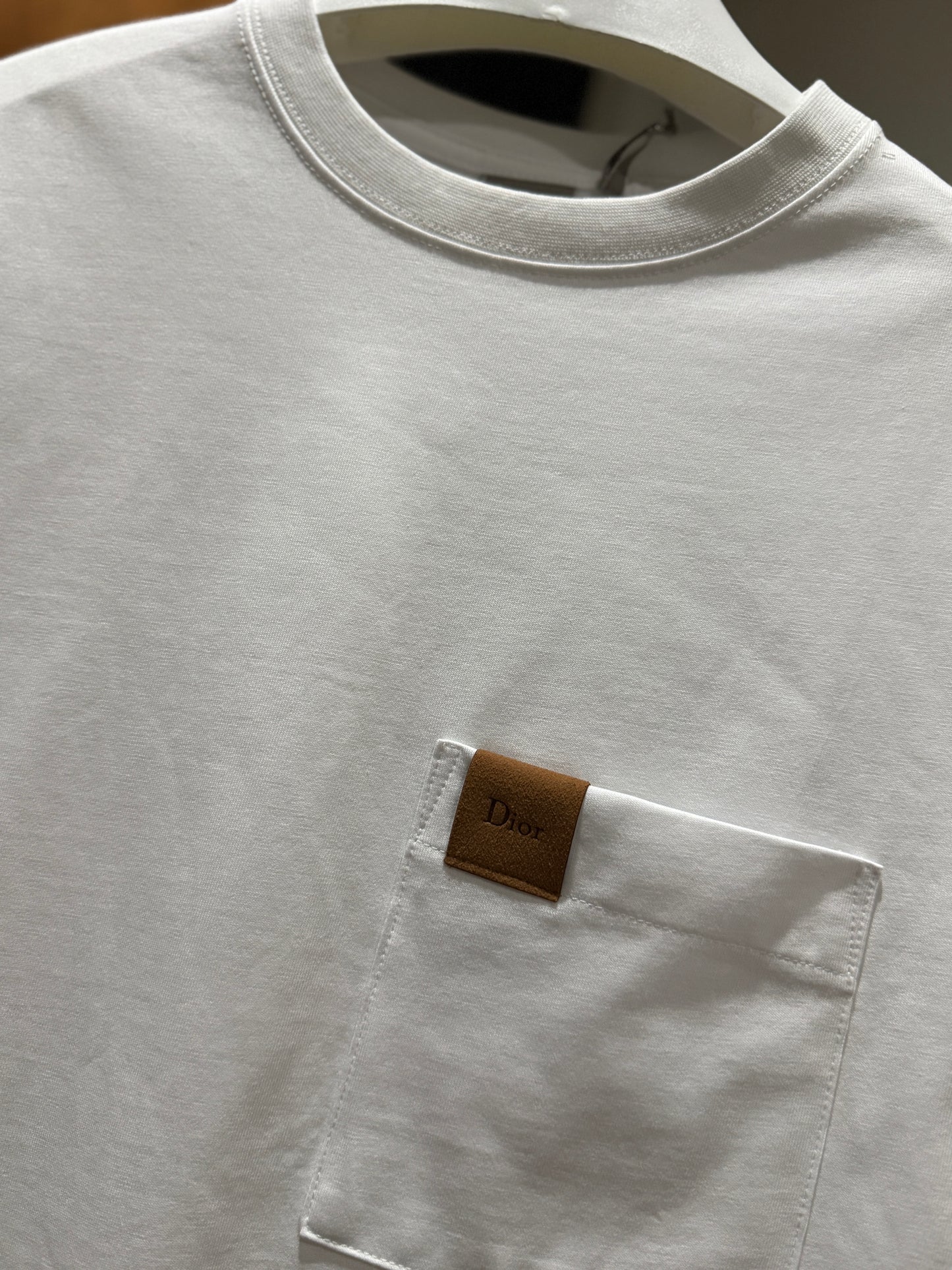 Dior Pocket Relaxed Fit T-Shirt (White)