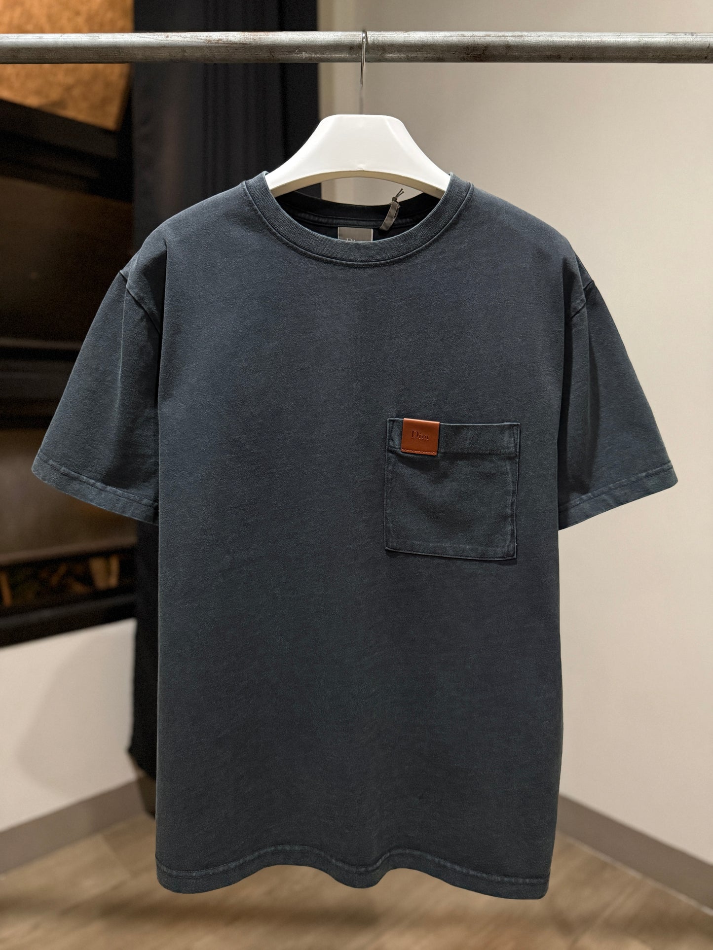 Dior Pocket Relaxed Fit T-Shirt (Gray)