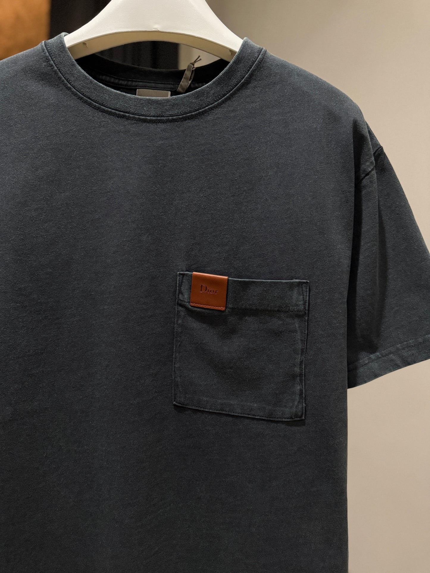 Dior Pocket Relaxed Fit T-Shirt (Gray)