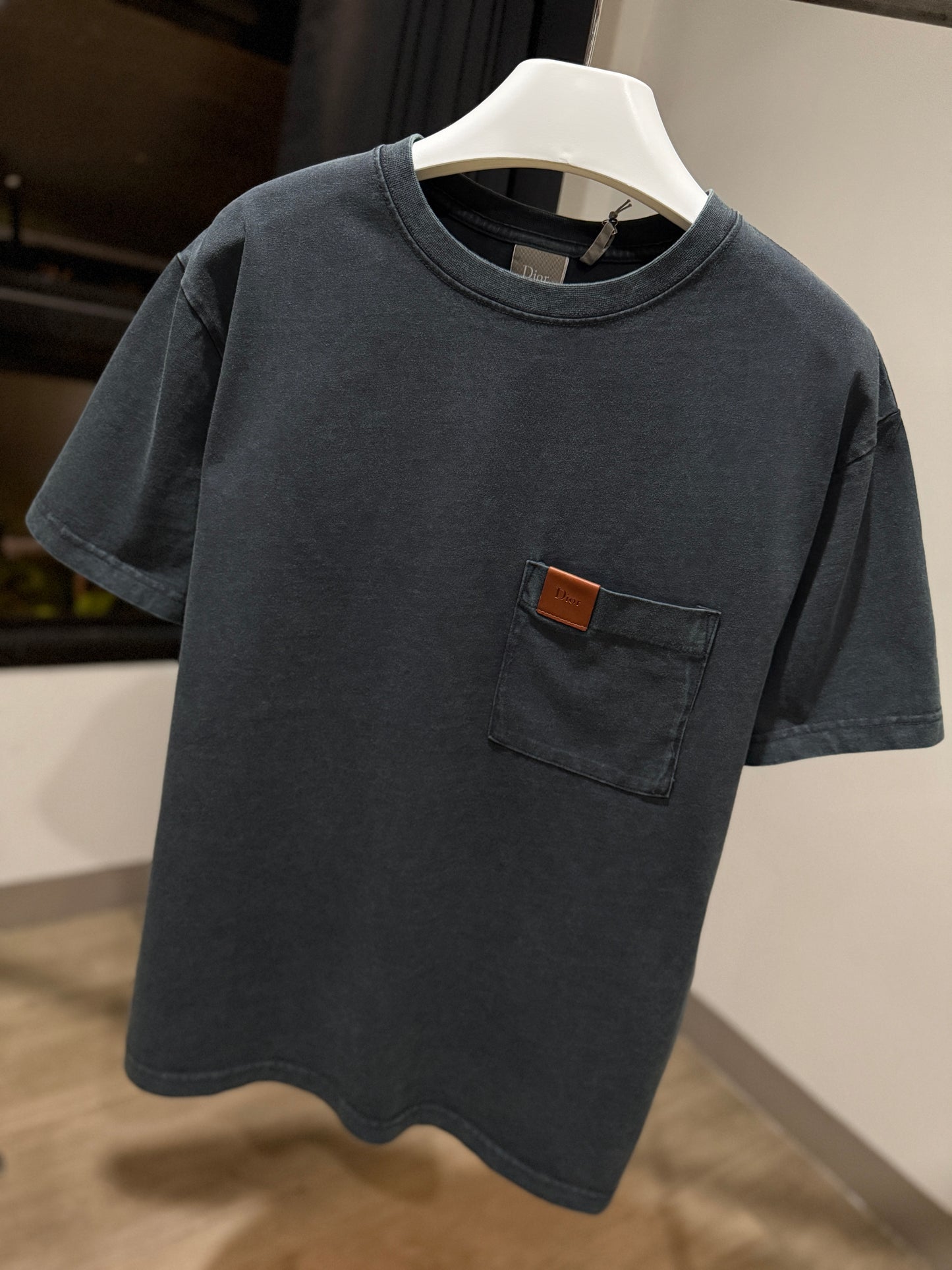Dior Pocket Relaxed Fit T-Shirt (Gray)