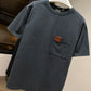 Dior Pocket Relaxed Fit T-Shirt (Gray)