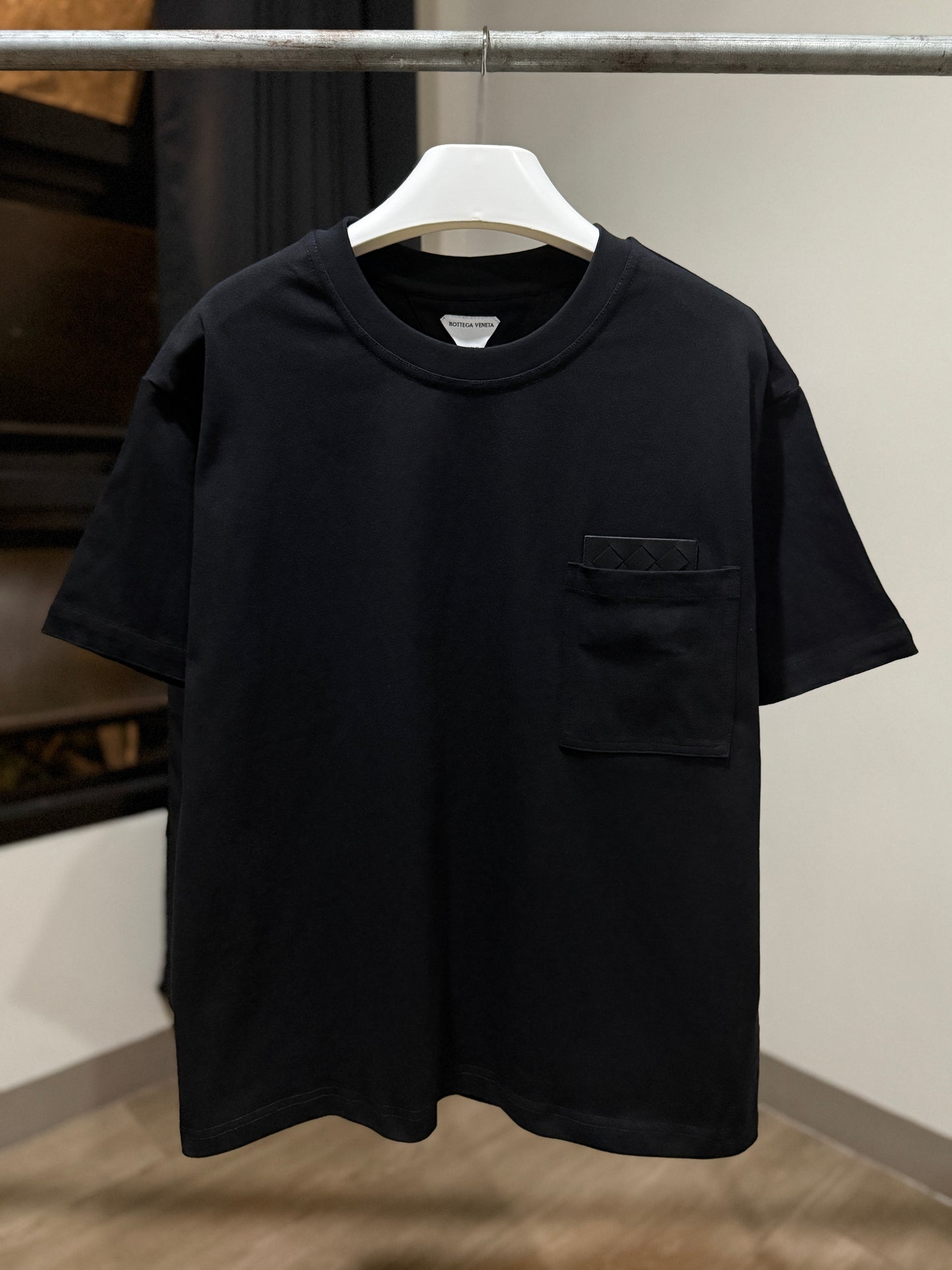 Bottega Veneta Pima Cotton T-Shirt (Black/Black)