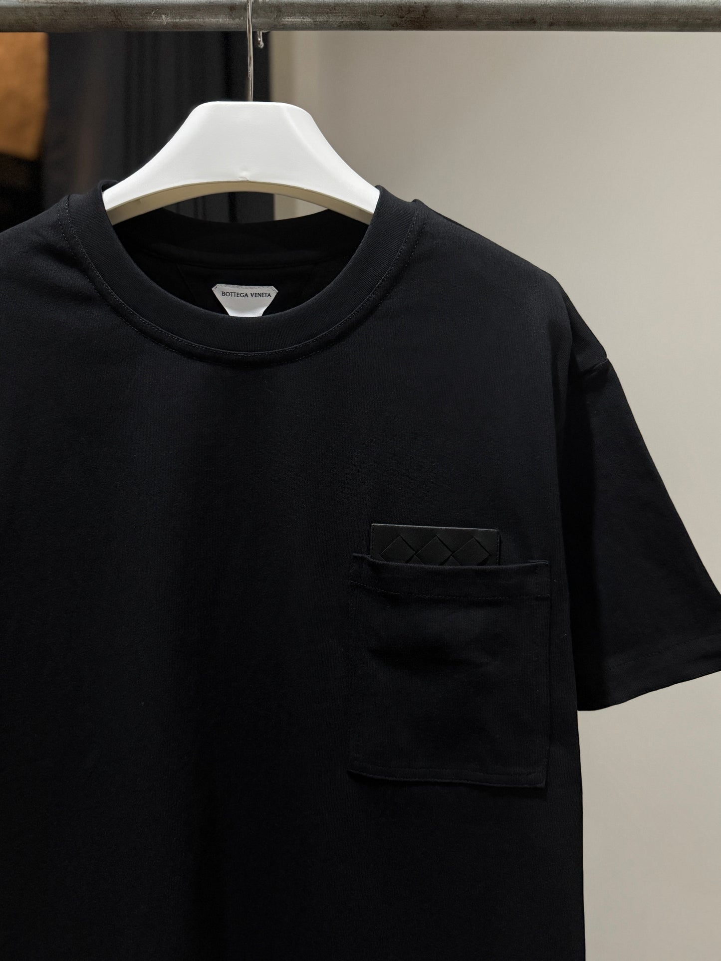 Bottega Veneta Pima Cotton T-Shirt (Black/Black)