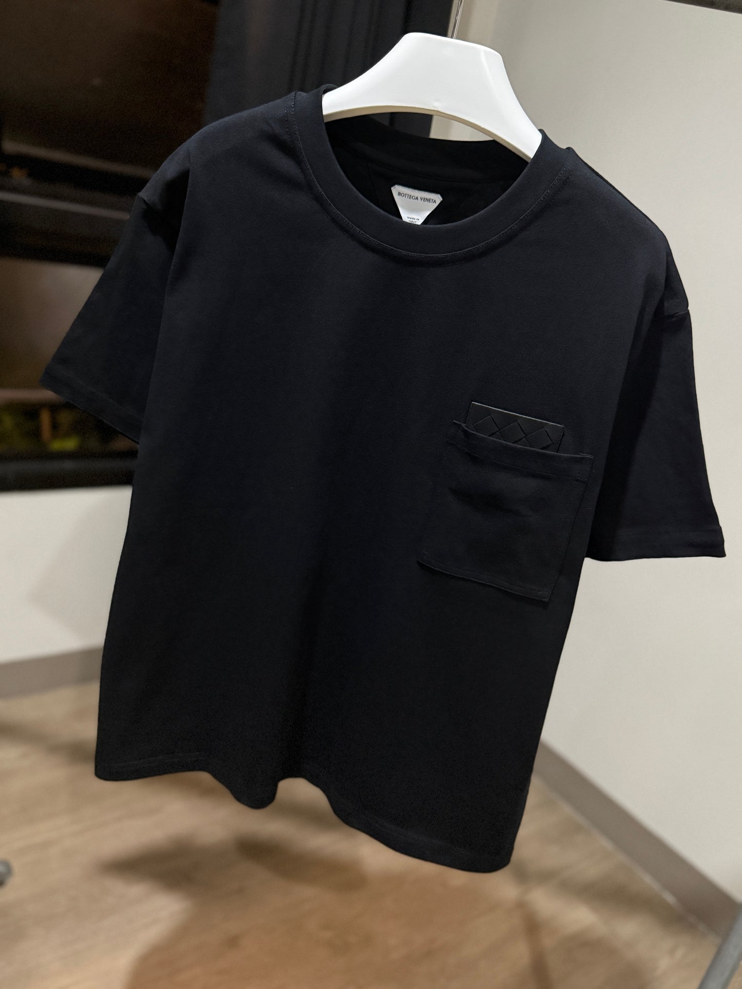 Bottega Veneta Pima Cotton T-Shirt (Black/Black)