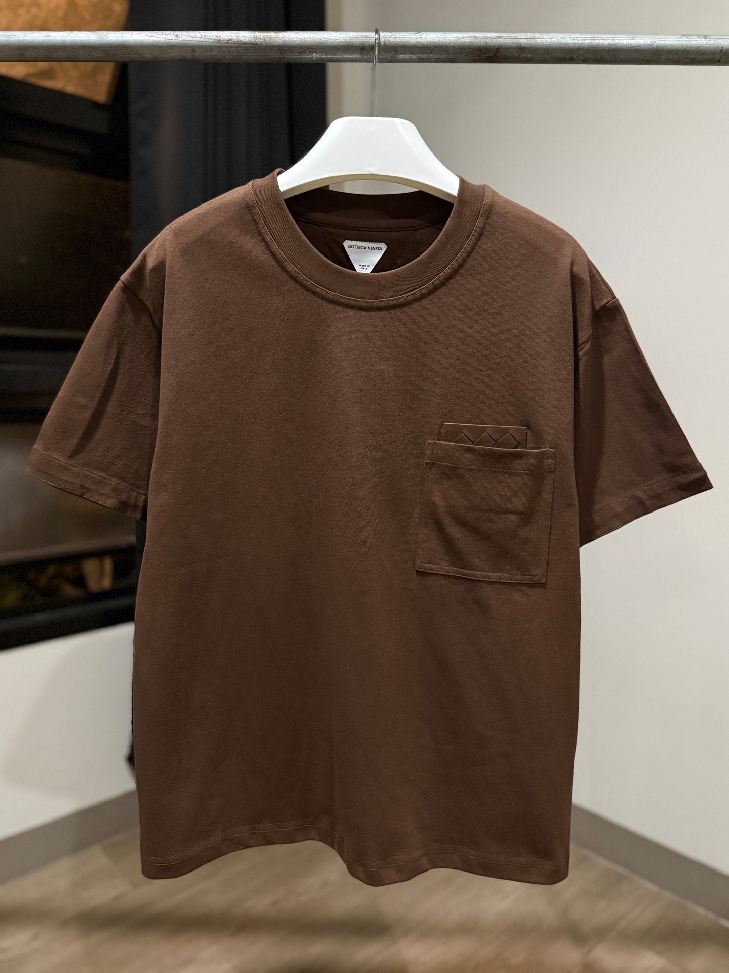 Bottega Veneta Pima Cotton T-Shirt (Brown/Brown)