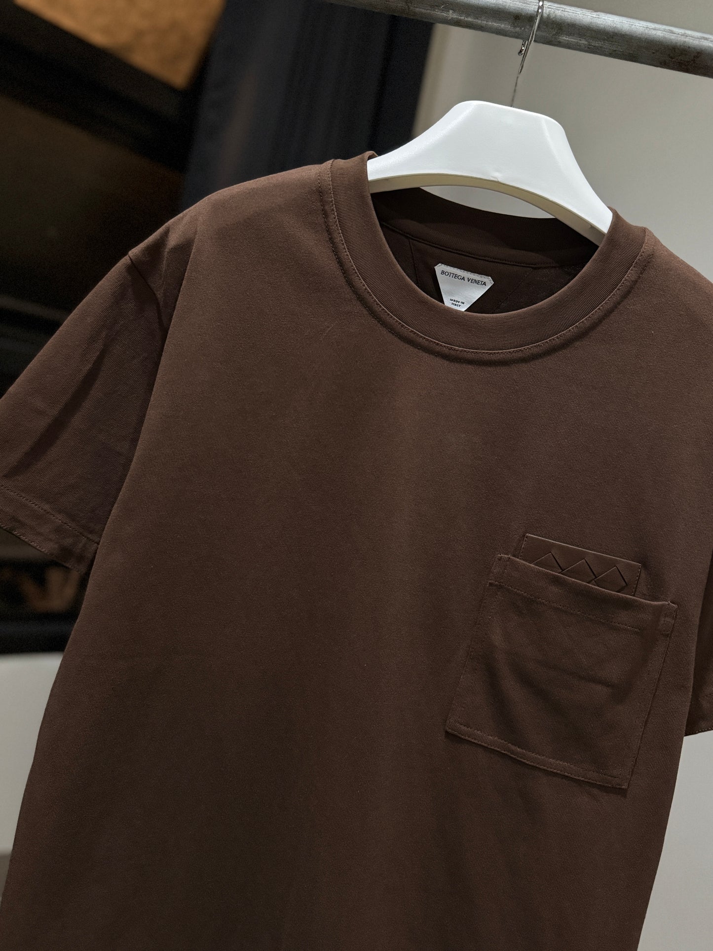 Bottega Veneta Pima Cotton T-Shirt (Brown/Brown)