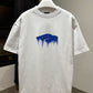 Balenciaga Wet Brushed T-Shirt (White/Oversized)
