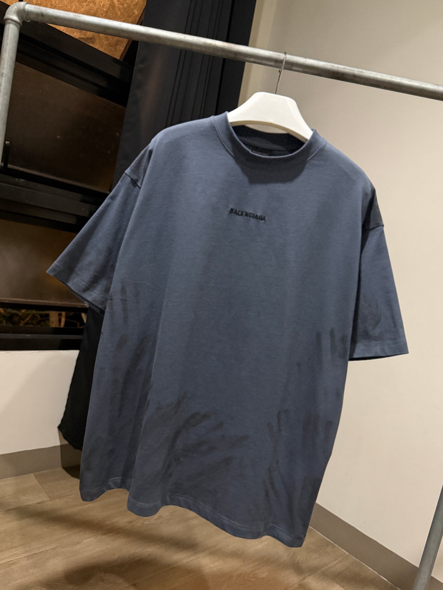 Balenciaga Back T-Shirt (Faded Blue)
