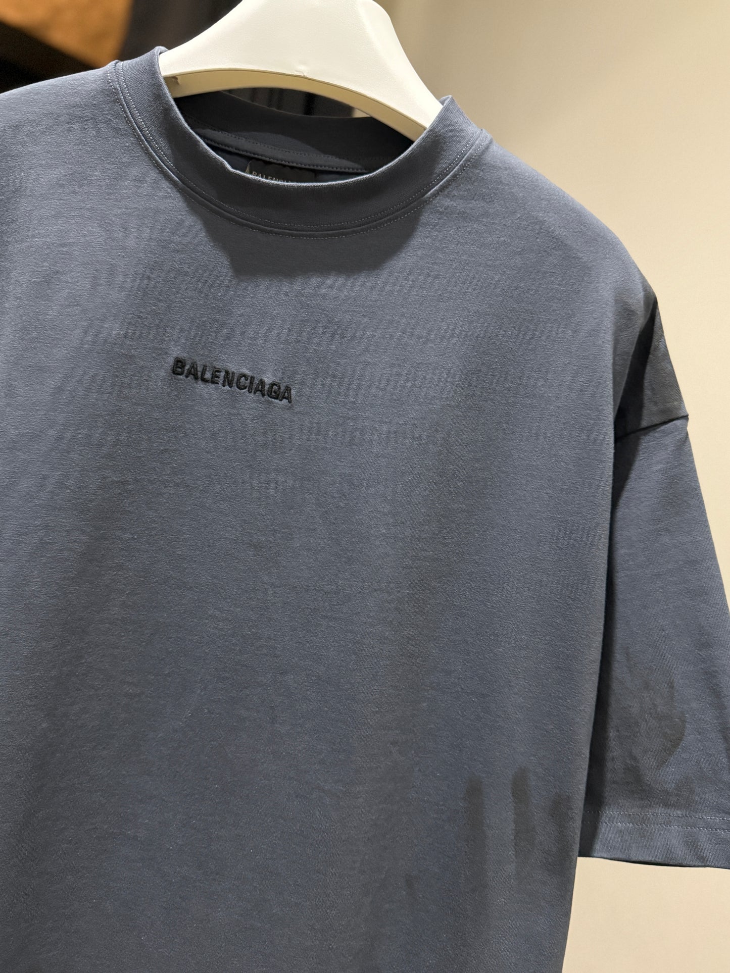Balenciaga Back T-Shirt (Faded Blue)
