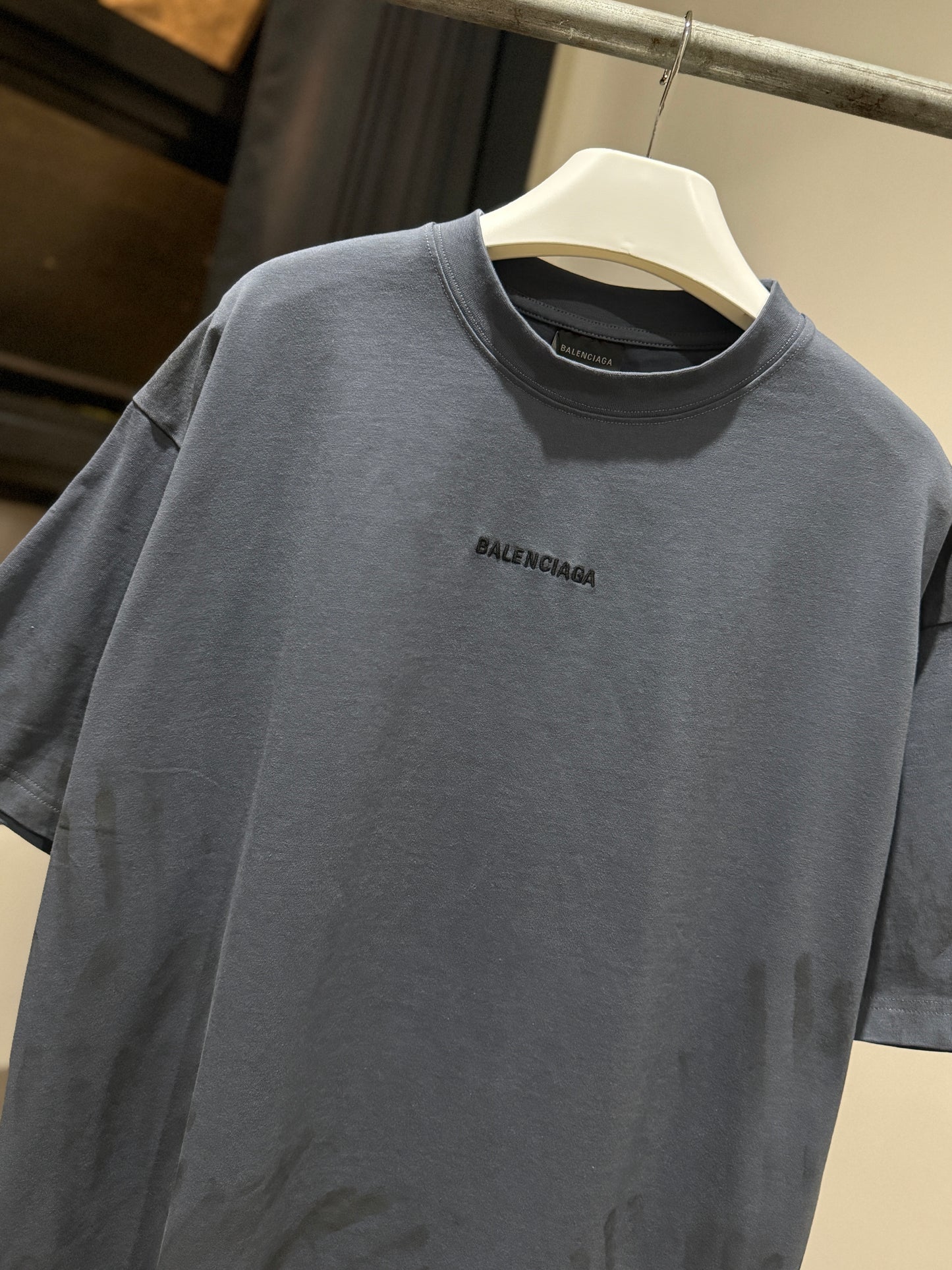 Balenciaga Back T-Shirt (Faded Blue)