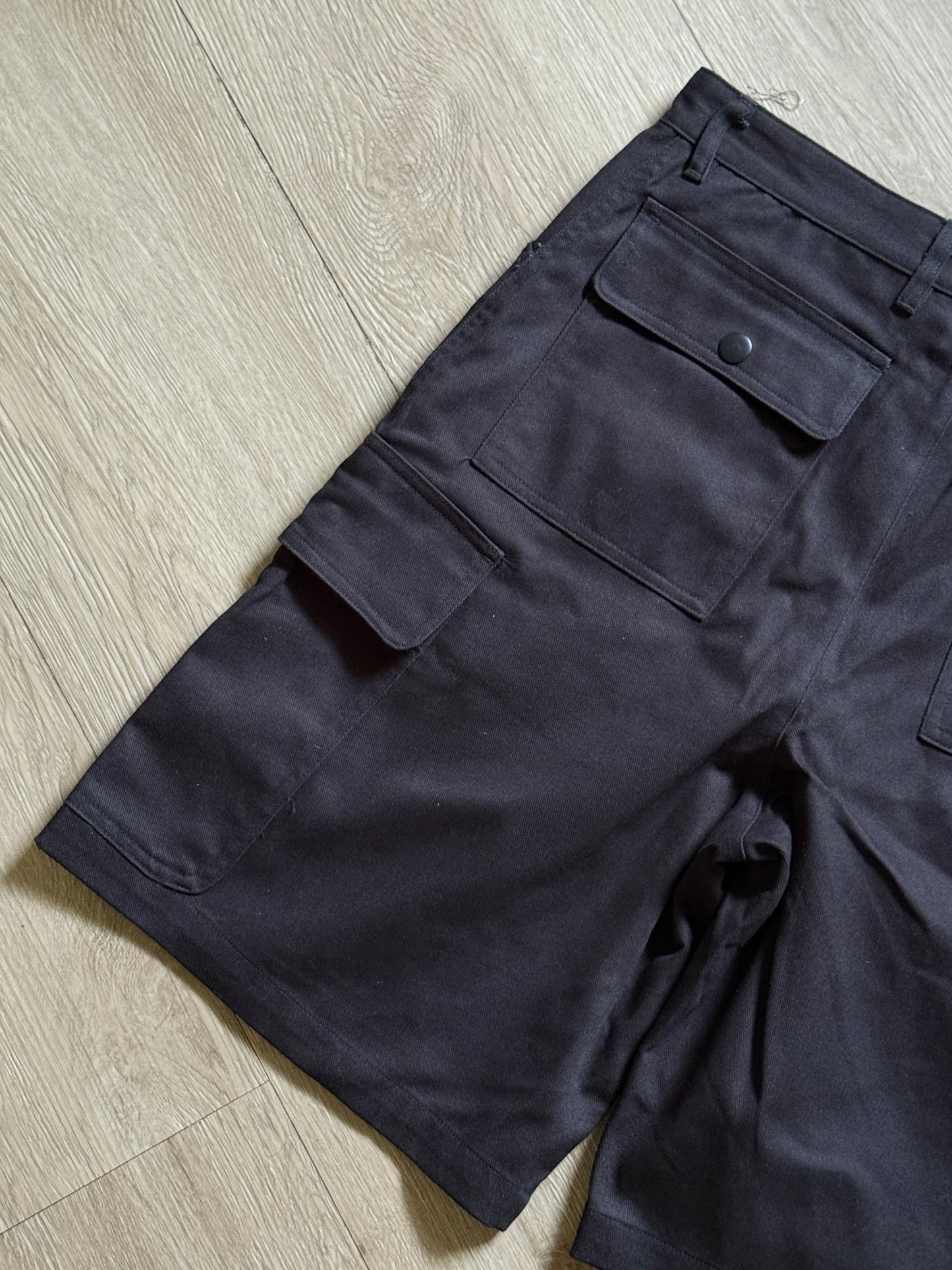 Prada Black Cotton Bermudas