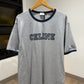 Celine Cotton T-Shirt (Grey/Navy)