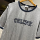 Celine Cotton T-Shirt (Grey/Navy)
