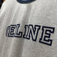 Celine Cotton T-Shirt (Grey/Navy)