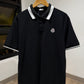Moncler Piquet Polo Shirt (Black/White)