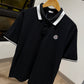 Moncler Piquet Polo Shirt (Black/White)