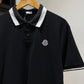 Moncler Piquet Polo Shirt (Black/White)