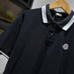 Moncler Piquet Polo Shirt (Black/White)