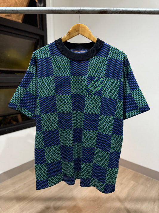 Louis Vuitton Jacquard Damier Cotton Crewneck