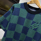 Louis Vuitton Jacquard Damier Cotton Crewneck