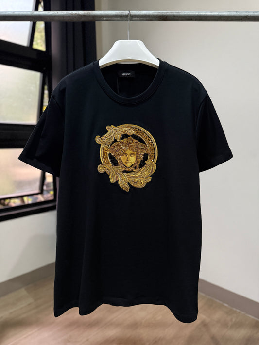 Versace Embellished Cotton T-Shirt