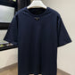 Prada Mid Logo Cotton T-Shirt (Navy)