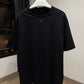 Prada Mid Logo Cotton T-Shirt (Black)