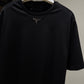 Prada Mid Logo Cotton T-Shirt (Black)