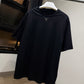 Prada Mid Logo Cotton T-Shirt (Black)