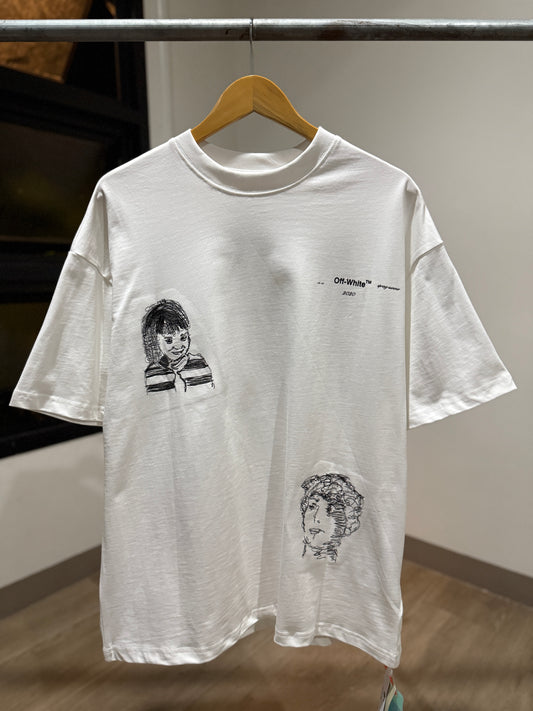 Off-White Little Girl Tee (Oversized/White)