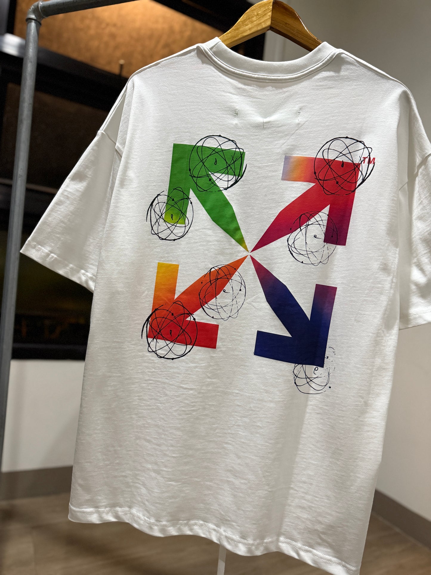 Off-White Futura Atoms Tee (Oversized/White)