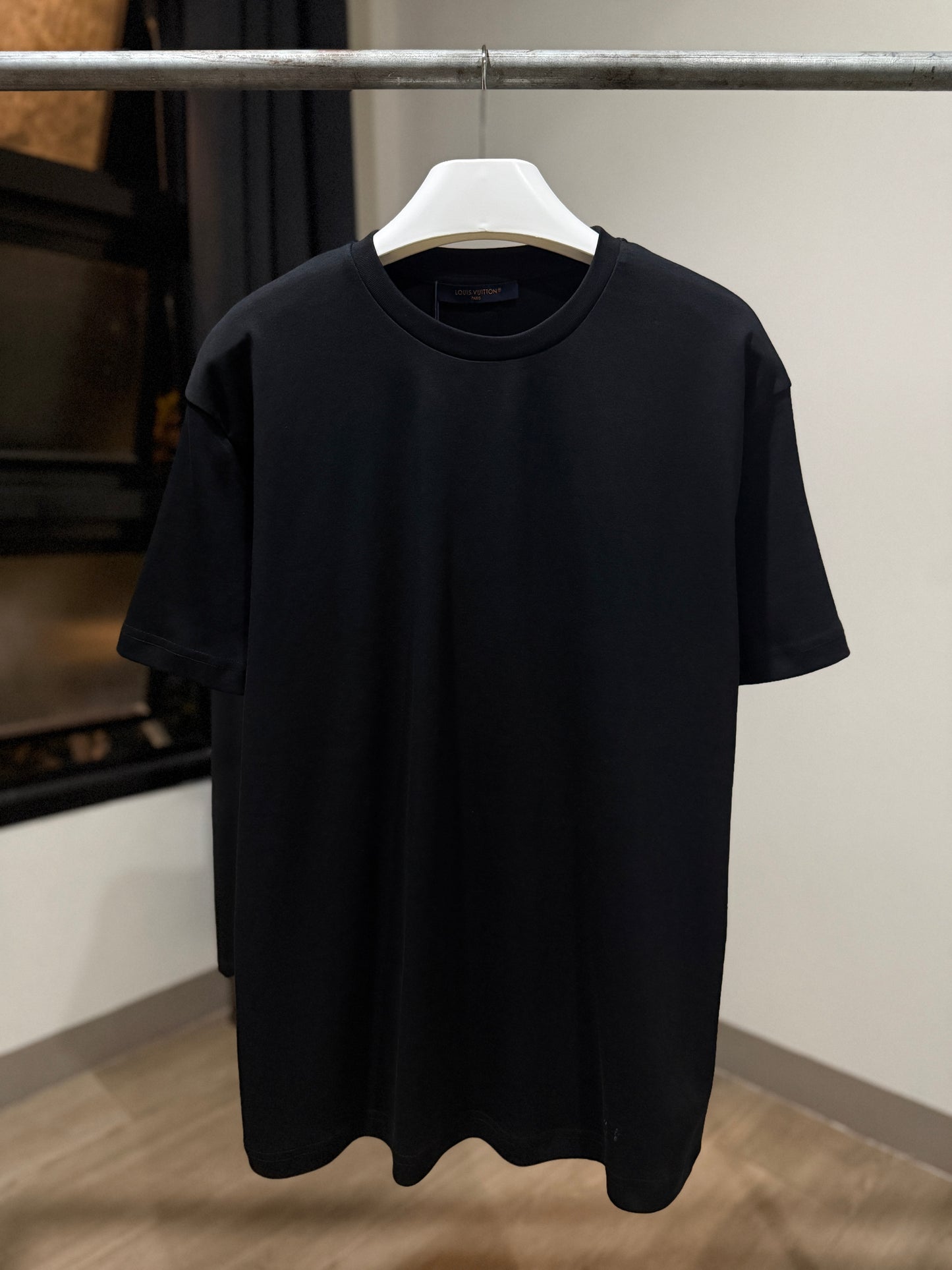 Louis Vuitton Embroidered Logo T-Shirt (Black)