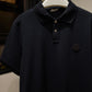 Moncler Logo Cotton Piquet Polo Shirt (Black)