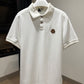 Moncler Logo Cotton Piquet Polo Shirt (White)