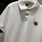 Moncler Logo Cotton Piquet Polo Shirt (White)
