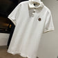 Moncler Logo Cotton Piquet Polo Shirt (White)