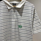 Balenciaga Laurel Striped Cotton Piquet Polo Shirt