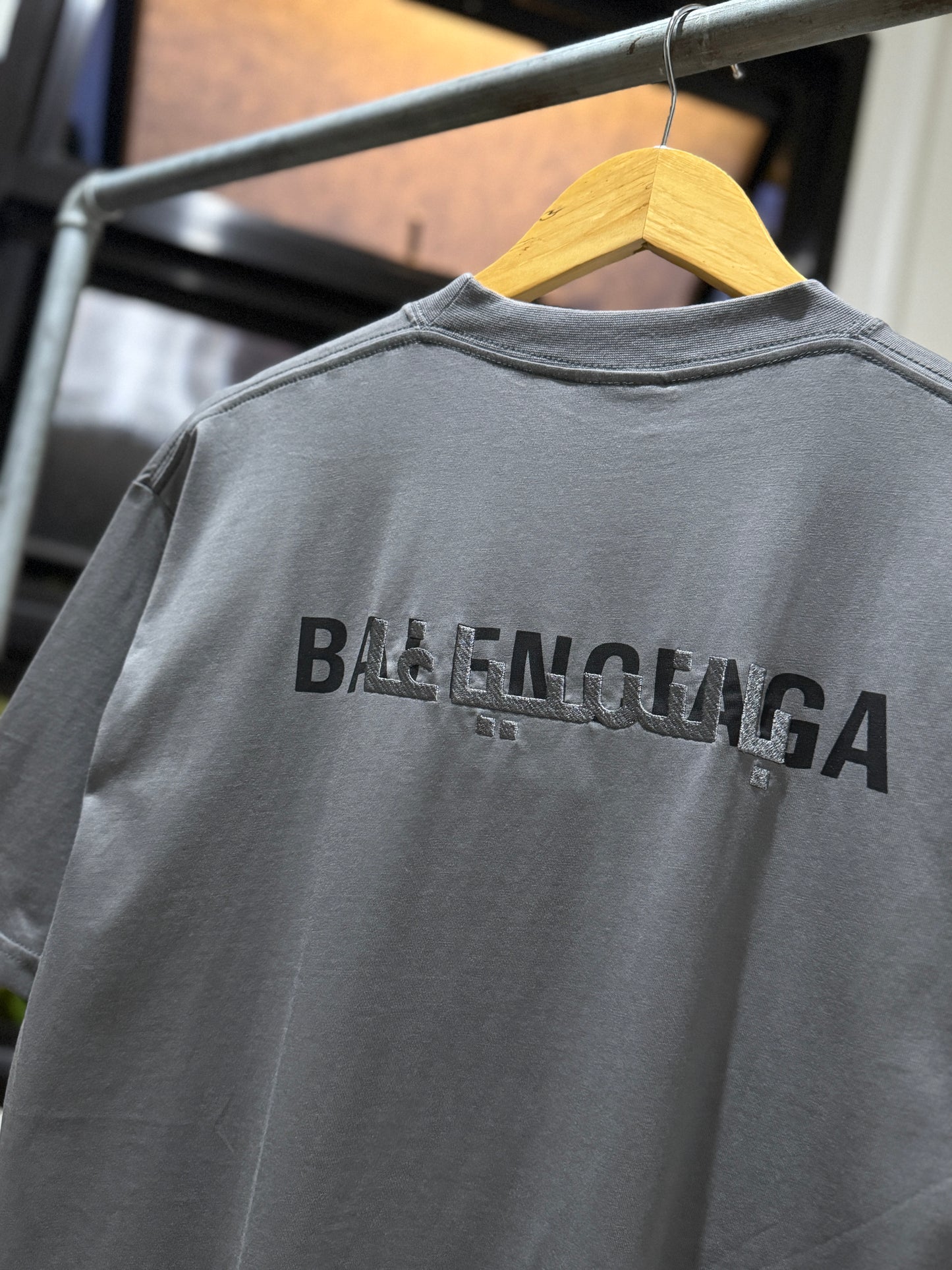 Balenciaga Back T-Shirt (Grey)