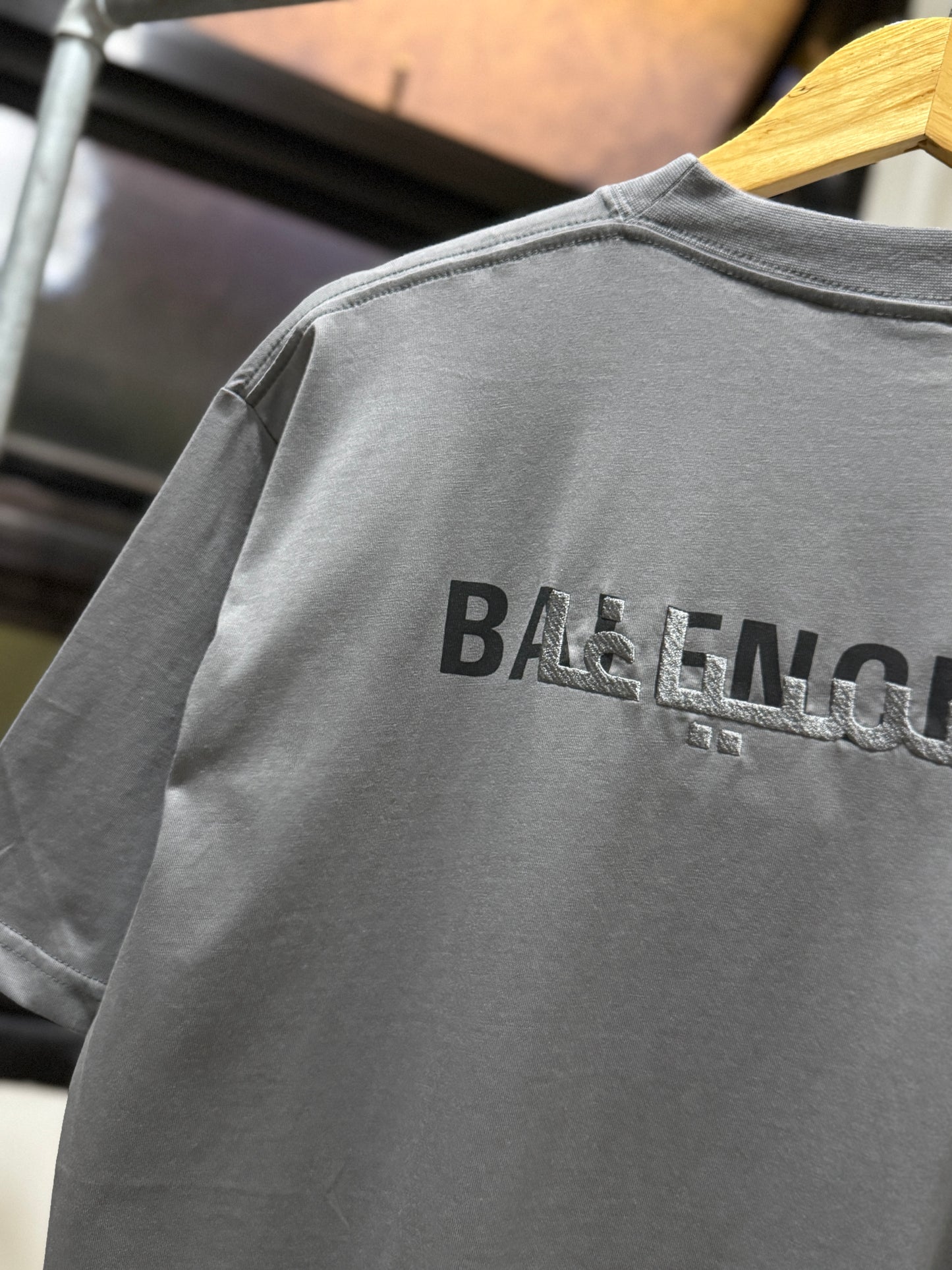 Balenciaga Back T-Shirt (Grey)